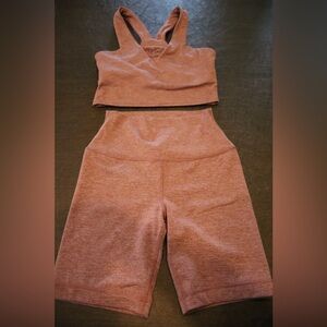 Quince Activewear Set - Rust Heather